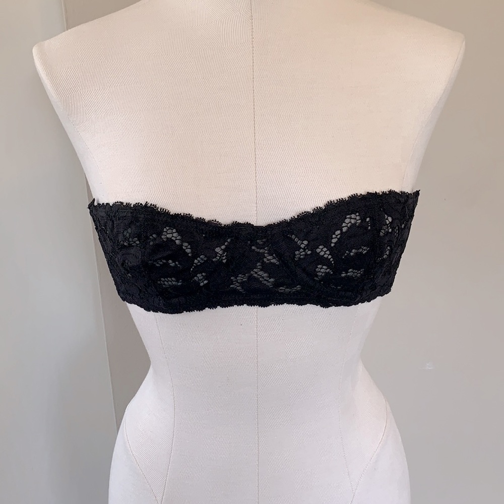 NWT Free People 34A Love Letters Lace Bra - Black - Picture 5 of 7